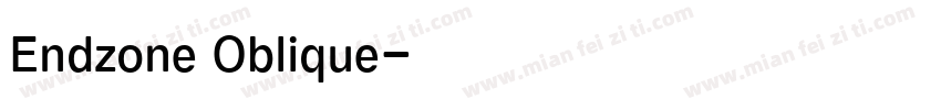 Endzone Oblique字体转换